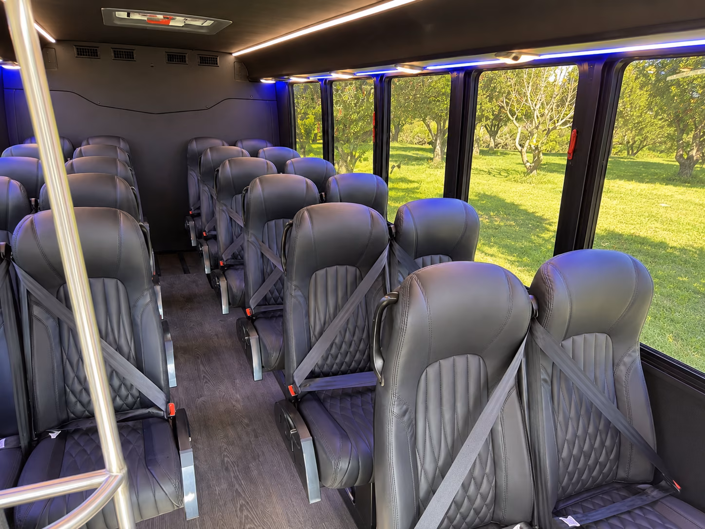 charter buses for east county winery and vineyard wedding weekends