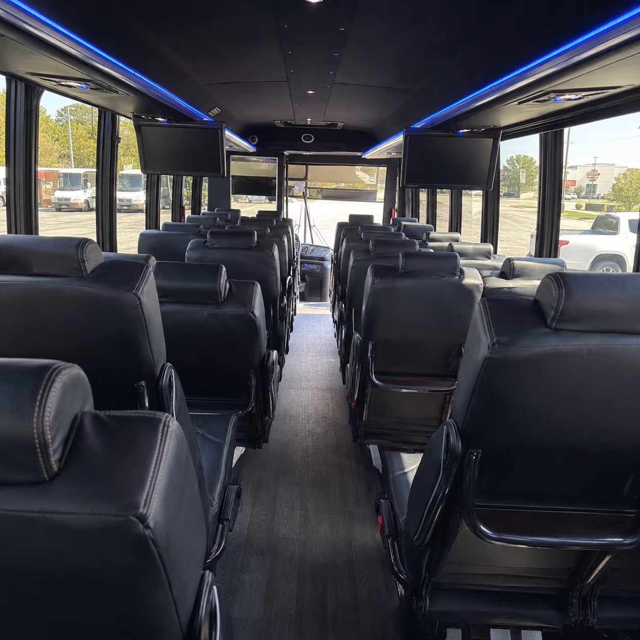 el cajon 28 passenger minibus inside