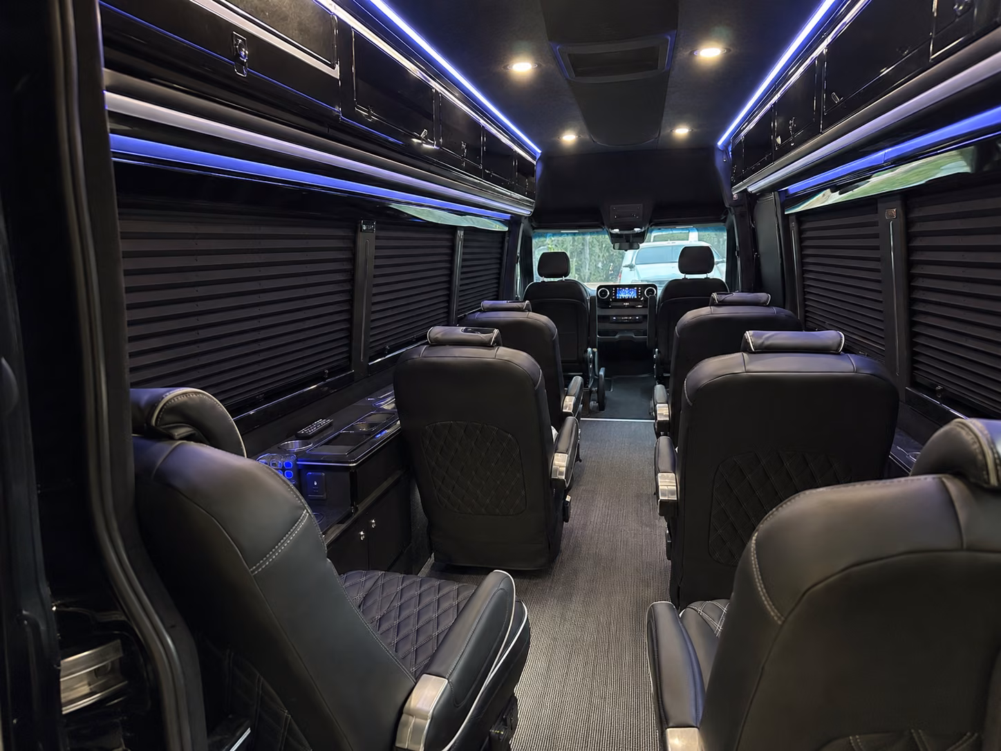 sprinter van minibus transfers between el cajon hotels and san